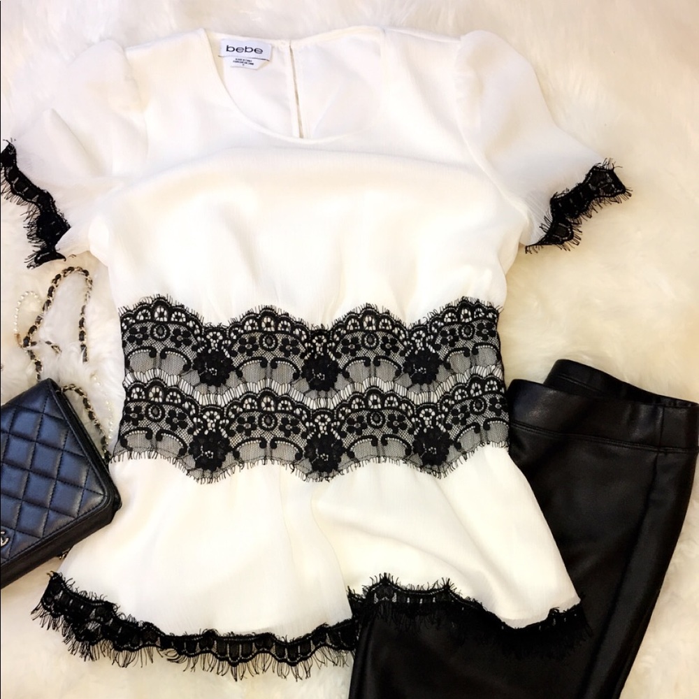 Bebe Lace Blouse